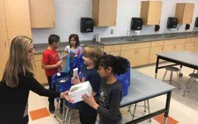 A Gift to Help Spark the Imagination of Area Children with School Supplies
