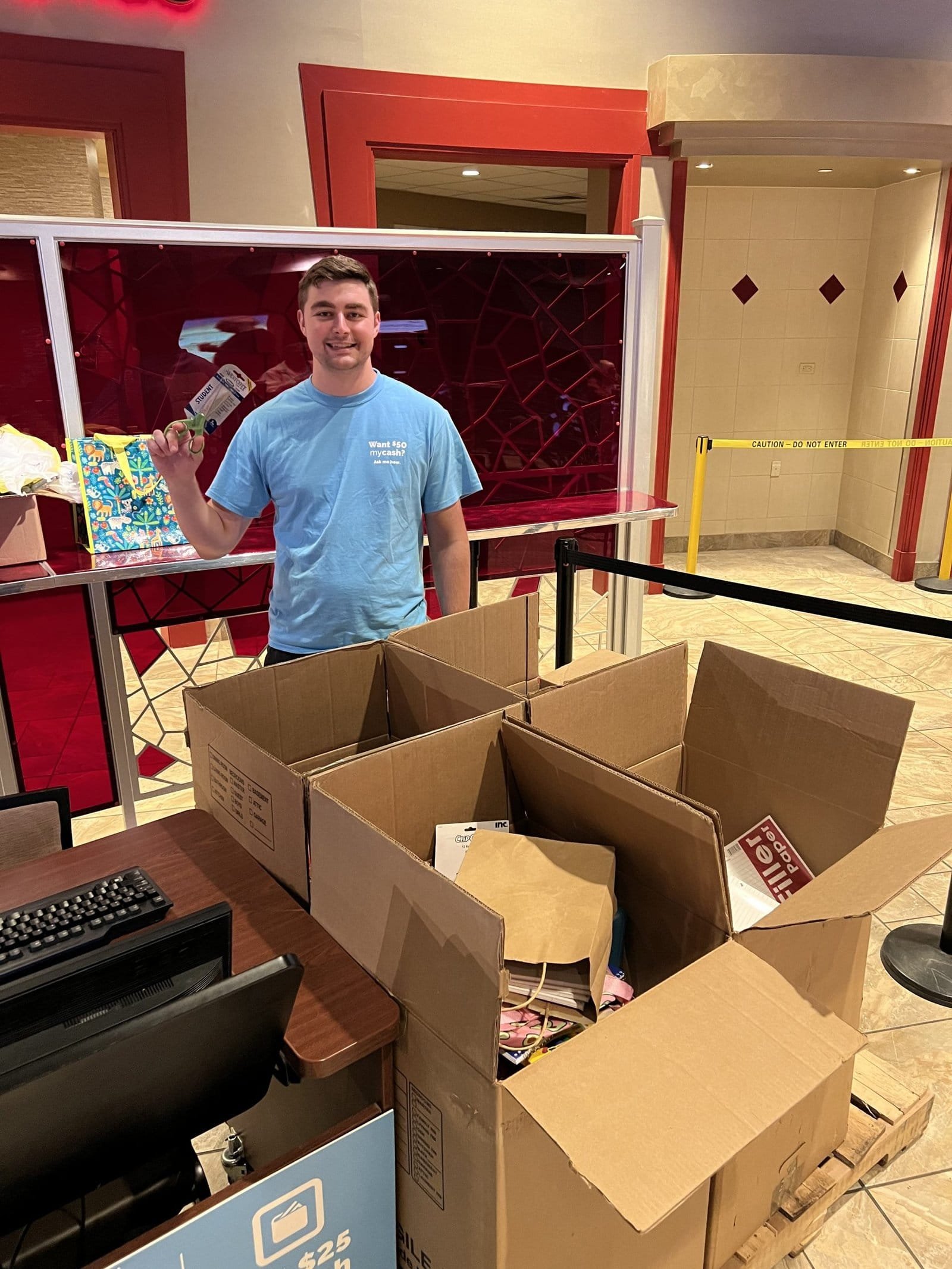 Hollywood Gaming Donates Two Pallets of School Supplies Collected During Their Drive